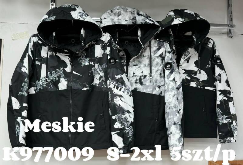 Kurtka męska cienka Roz S-2XL, 1 Kolor Paczka 5 szt